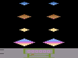 Wing War title screen for Atari 2600